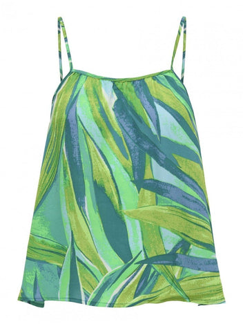 Crop top με λεπτά ραντάκια ONLY 15343109 - Πράσινο - thefashionproject.gr - ONLY