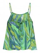 Crop top με λεπτά ραντάκια ONLY 15343109 - Πράσινο - thefashionproject.gr - ONLY