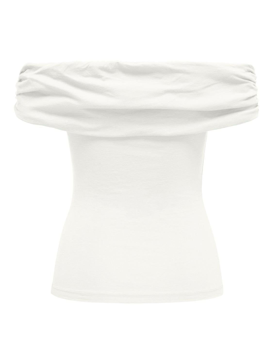 Crop top strapless ONLY 15338616 - Λευκό - thefashionproject.gr - ONLY