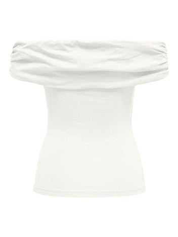 Crop top strapless ONLY 15338616 - Λευκό - thefashionproject.gr - ONLY