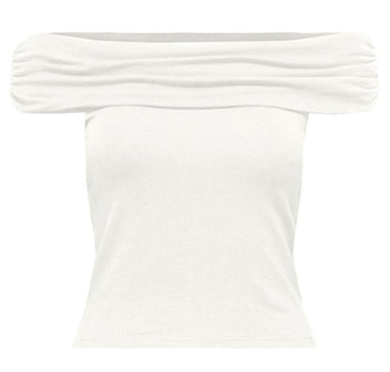 Crop top strapless ONLY 15338616 - Λευκό - thefashionproject.gr - ONLY