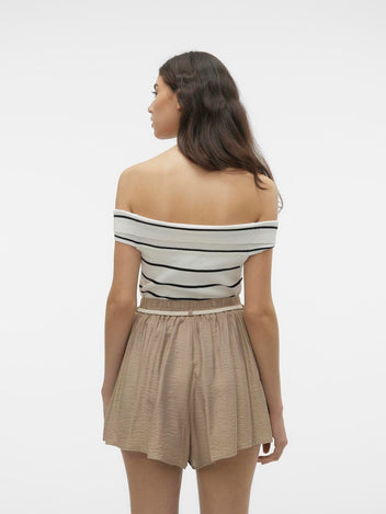 Crop top strapless Vero Moda 10309488 - Ζαχαρί - thefashionproject.gr - VERO MODA