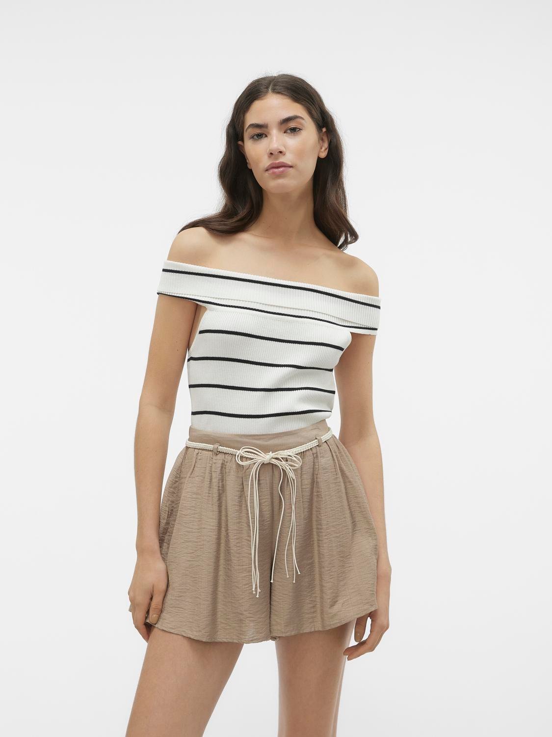 Crop top strapless Vero Moda 10309488 - Ζαχαρί - thefashionproject.gr - VERO MODA