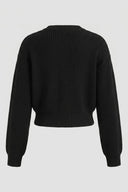 The Fashion Project - Cropped Cardigan Button Front - Black