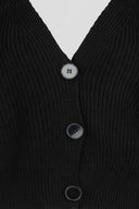 The Fashion Project - Cropped Cardigan Button Front - Black