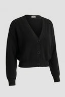 The Fashion Project - Cropped Cardigan Button Front - Black