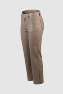 Escape - Cropped Pants Straight Fit - Caramel