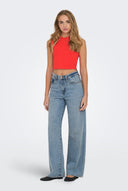 ONLY - Cropped Tank Top - Red