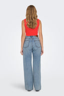 ONLY - Cropped Tank Top - Red