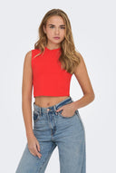 ONLY - Cropped Tank Top - Red