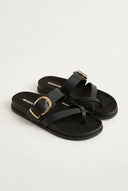 CORINA - Crossover Sandals - Black Matte