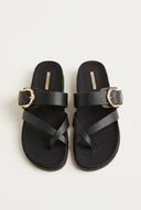 CORINA - Crossover Sandals - Black Matte