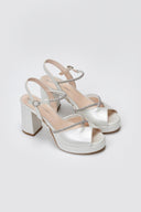 Crystal Platform Sandals TFP - Pearl Metallic - thefashionproject.gr - TFP
