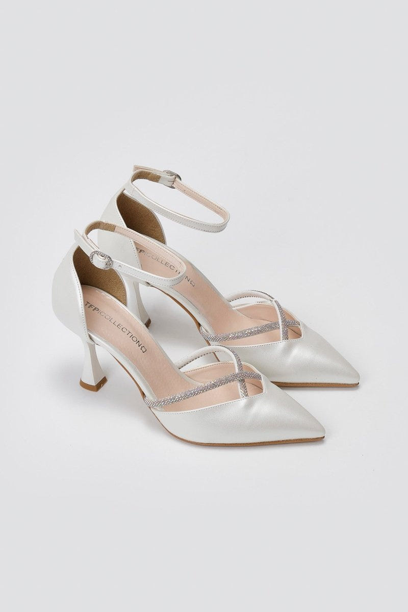 Crystal Pumps TFP - Pearl Metallic - thefashionproject.gr - TFP
