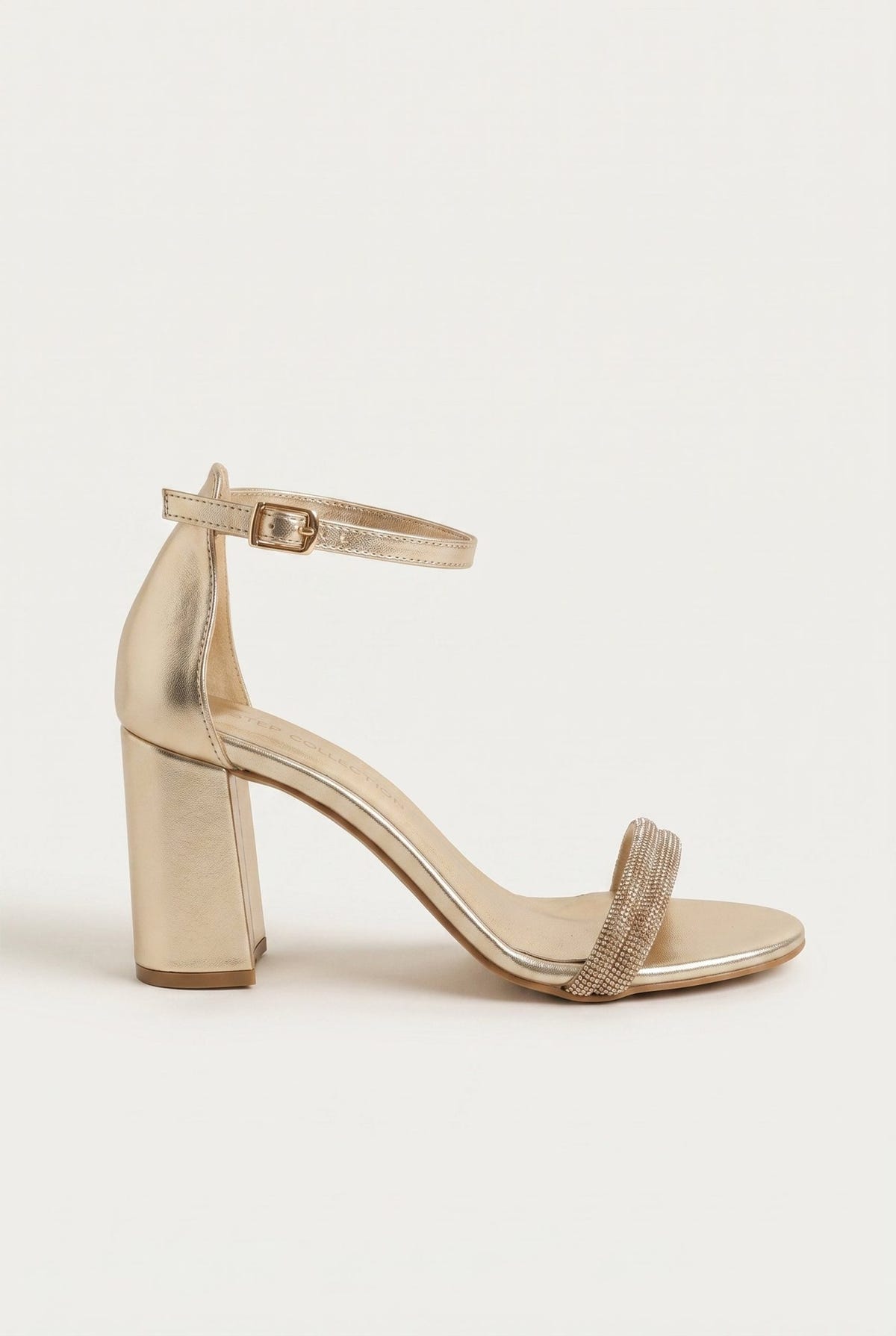 TFP - Crystal Toe Strap Sandals - Light Gold