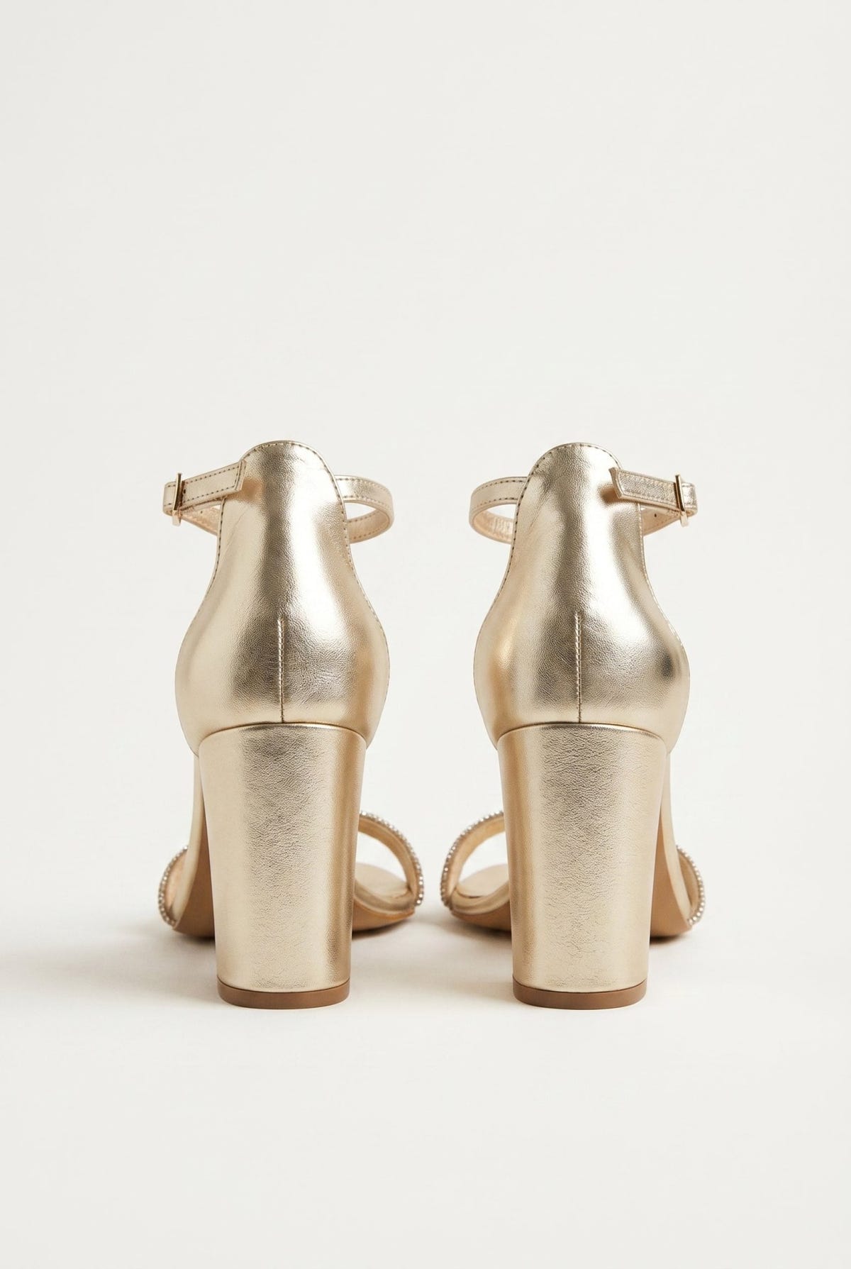 TFP - Crystal Toe Strap Sandals - Light Gold
