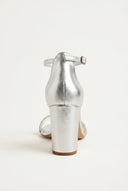 TFP - Crystal Toe Strap Sandals - Silver