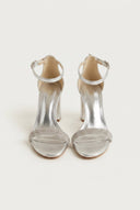 TFP - Crystal Toe Strap Sandals - Silver