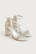 TFP - Crystal Toe Strap Sandals - White Pearl