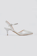 Cutout Crystal Pumps TFP - Pearl Metallic - thefashionproject.gr - TFP