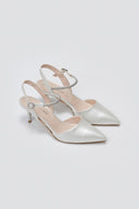 Cutout Crystal Pumps TFP - Pearl Metallic - thefashionproject.gr - TFP