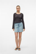 VERO MODA - Denim Mini Skirt High Waist - Blue Denim