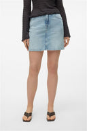 VERO MODA - Denim Mini Skirt High Waist - Blue Denim