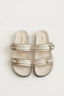 CORINA - Double Strap Sandals - Beige Matte