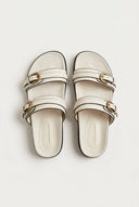CORINA - Double Strap Sandals - Beige Matte