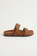 CORINA - Double Strap Sandals - Tan Matte