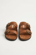 CORINA - Double Strap Sandals - Tan Matte