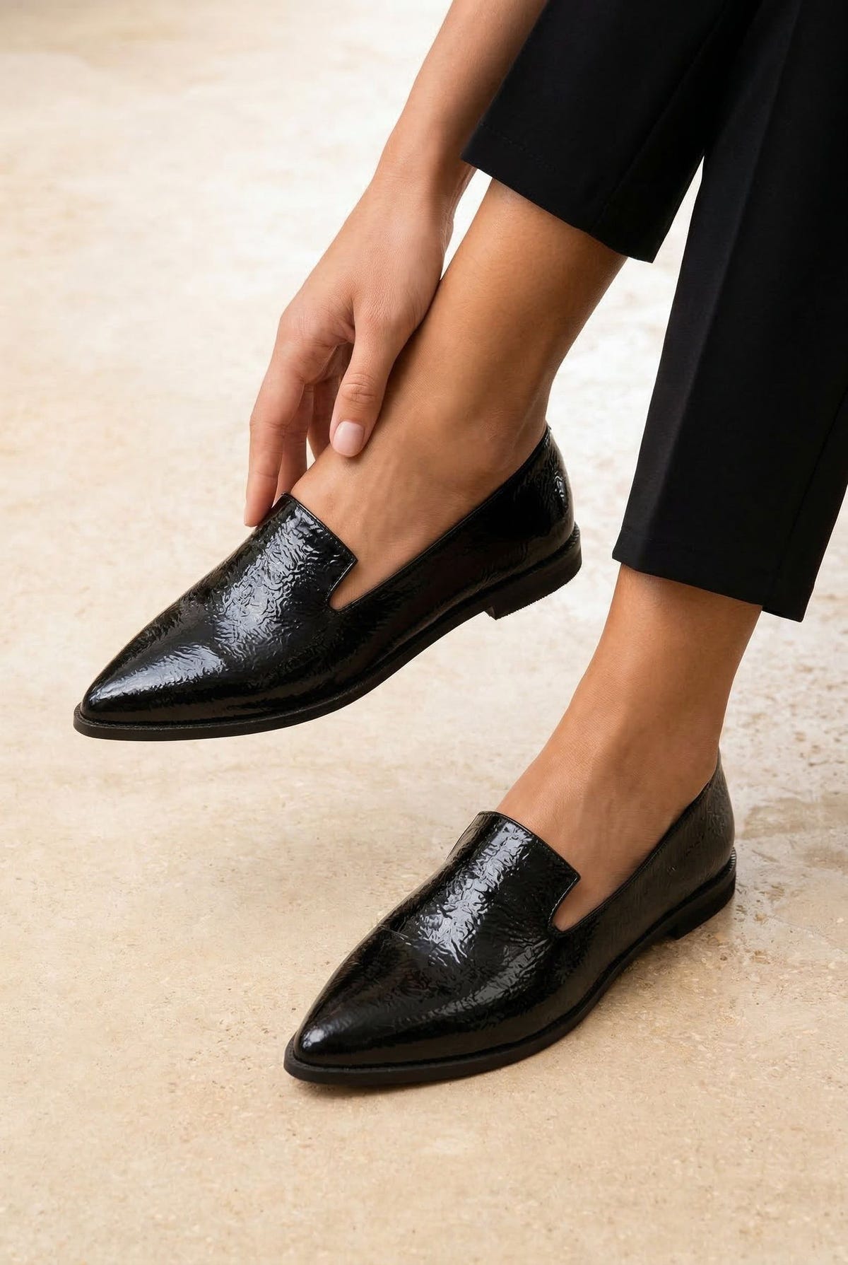 Comfort Loafers - Black-Loafers & Moccasins, Shoes, TFP Collection, Women’s Collection, Moccasins, All, All but outlet, Mid Season/Fall Transitional Shoes, TFP Fall/Winter, Editor’s Choice, Fall & Winter Collection, Office Shoes, Recommended products (Seguno), Gifts 70€ & Under, The Fashion Edit, Spring Flat Shoes, TFP/Estil