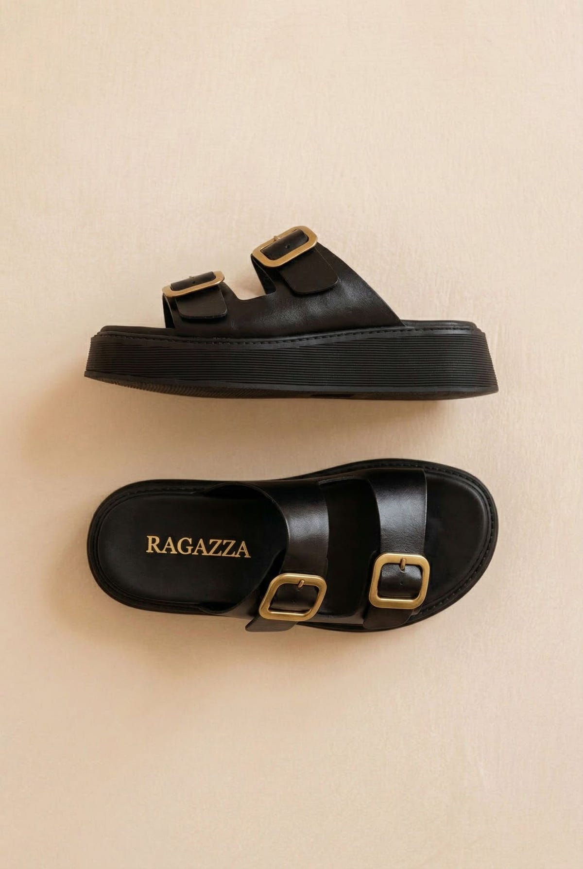 Platform Sandals - Black-Flatform Sandals, Comfort Sandals, Leather Sandals, Sandals, Shoes, Ragazza, Women’s Collection, All, Summer Shoes Sale, Summer Sandals Sale, Sales, All but outlet, Editor’s Choice, Shoes Sales, Recommended products (Seguno), Gifts 70€ & Under, Leather Shoes, SS 2026 Collection, Sandals New & Selected, Spring/Summer Collection, Ragazza New & Selected, Sandals SALE, Flatform SALE