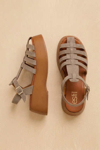 Suede Fisherman Sandals - Taupe-Best Sellers, Flatform Sandals, Leather Sandals, Sandals, Shoes, Estil, Women’s Collection, All, Best Seller Shoes, Summer Shoes Sale, Summer Sandals Sale, Sales, All but outlet, Editor’s Choice, Shoes Sales, Recommended products (Seguno), Gifts 50€ & Under, The Fashion Edit, Fisherman Sandals, Leather Shoes, SS 2026 Collection, TFP/Estil, Fisherman Sandals, Sandals New & Selected, Sandals SALE, TEST — Best Sellers (Mini-PDP copy, not published)
