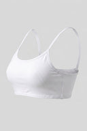 Noobass - Elasticated Hem Bustier Thin Strap - White
