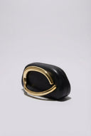 Stephan - Elegant Evening Clutch with Metal Handle - Black Matte