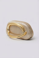 Stephan - Elegant Evening Clutch with Metal Handle - Gold