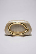 Stephan - Elegant Evening Clutch with Metal Handle - Gold