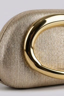 Stephan - Elegant Evening Clutch with Metal Handle - Gold