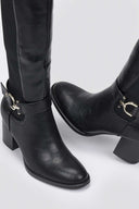 ERRYN Boots Block Heel - Black Matte - thefashionproject.gr - ERYNN