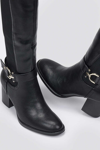 ERRYN Boots Block Heel - Black Matte - thefashionproject.gr - ERYNN
