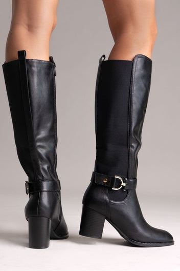 ERRYN Boots Block Heel - Black Matte - thefashionproject.gr - ERYNN