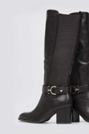 ERRYN Boots Block Heel - Dark Brown Matte - thefashionproject.gr - ERYNN