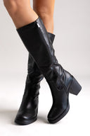 ERYNN Block Heel Boots - Black Matte - thefashionproject.gr - ERYNN