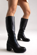 ERYNN Block Heel Boots - Black Matte - thefashionproject.gr - ERYNN