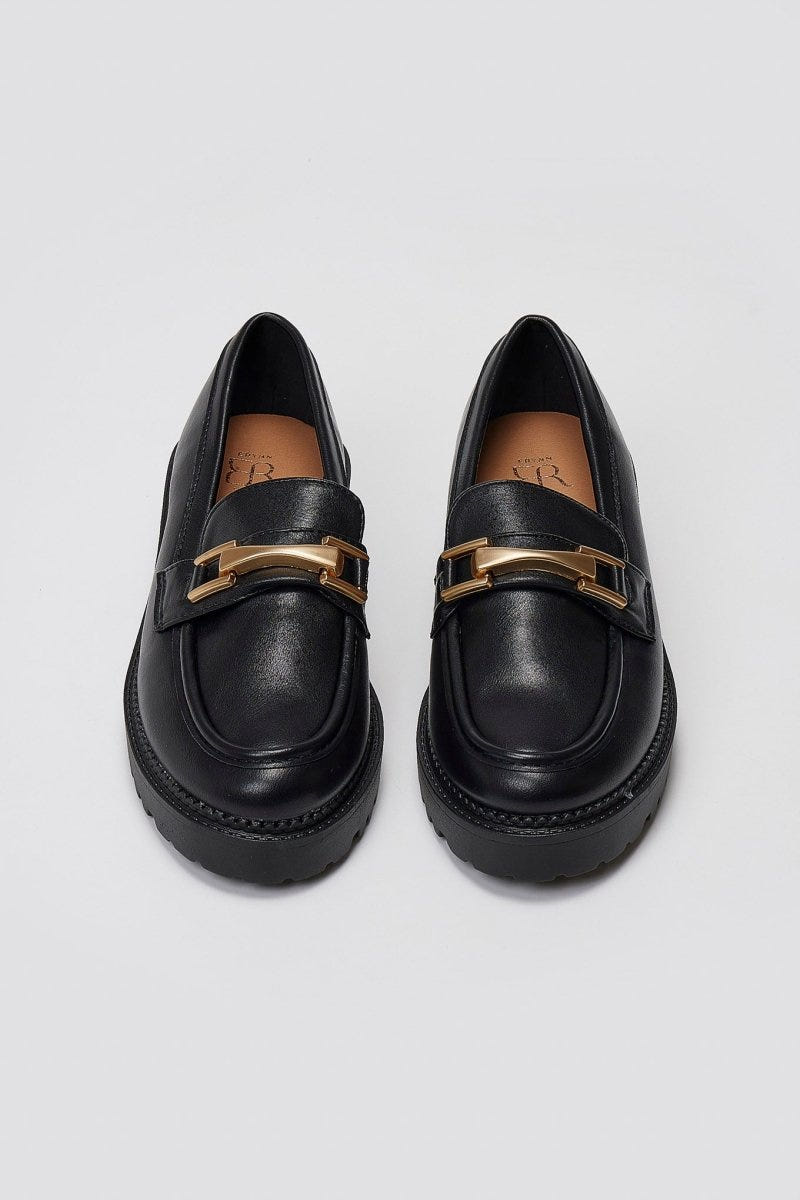 ERYNN Chunky Loafers - Black Matte - thefashionproject.gr - ERYNN