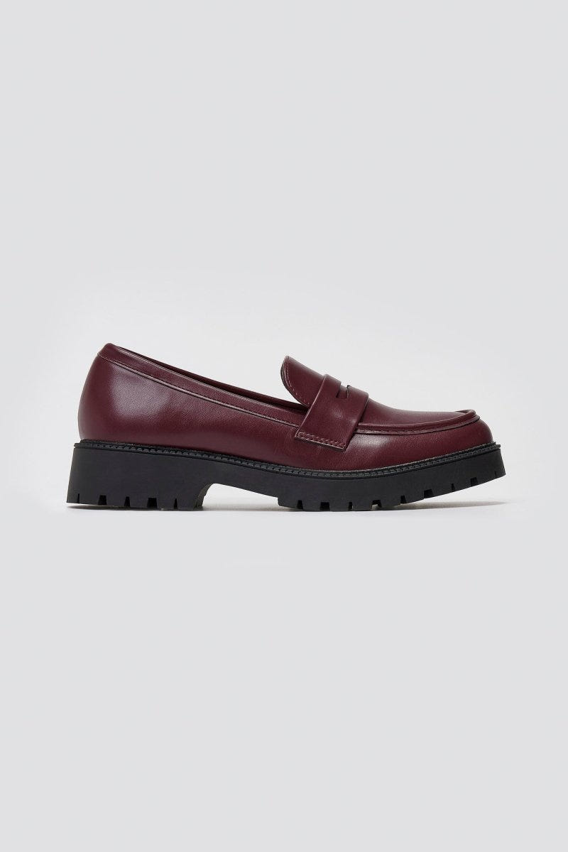 ERYNN Chunky Loafers - Bordeaux Matte - thefashionproject.gr - ERYNN