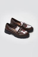 ERYNN chunky Loafers - Brown Cow Pony - thefashionproject.gr - ERYNN