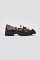 ERYNN chunky Loafers - Brown Cow Pony - thefashionproject.gr - ERYNN