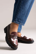 ERYNN chunky Loafers - Brown Cow Pony - thefashionproject.gr - ERYNN